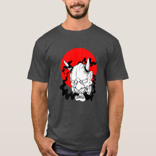 Hannya Japanse yokai Oger masker oni harajuku kuns T-shirt