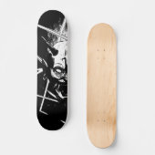 Hannya Mask 8189 - Variant - Black & White - links Persoonlijk Skateboard (Voorkant)