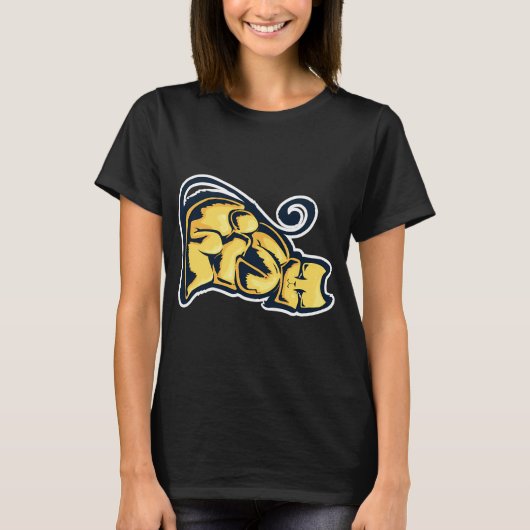 hannya oni goudvis t-shirt (Voorkant)