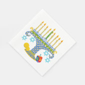 Hanoeka met katten! Servetten (Hoek)