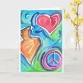 Hanoekaart Kaart (Gele Bloem)