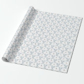 Hanoekah wit met sage en magpie - bessen 2 cadeaupapier (Uitgerold)