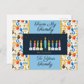 Hanoekasfestival van Lichten Briefkaart (Voorkant / Achterkant)