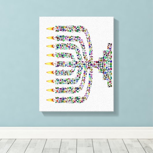 Hanoekiah gemaakt met Pareltjes Verrekte Canvas Pr (Insitu (Houten vloer))