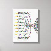 Hanoekiah gemaakt met Pareltjes Verrekte Canvas Pr (Voorkant)