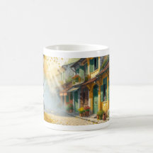 Hanoi Herfst Café & Steegje Aquarel Kunstprint