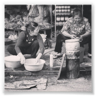 Hanoi Markets Foto Afdruk