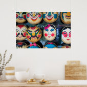 Hanoi-maskers op de markt poster (Keuken)