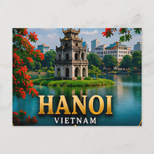 Hanoi Meren Charm Vietnamese Erfgoed Briefkaart