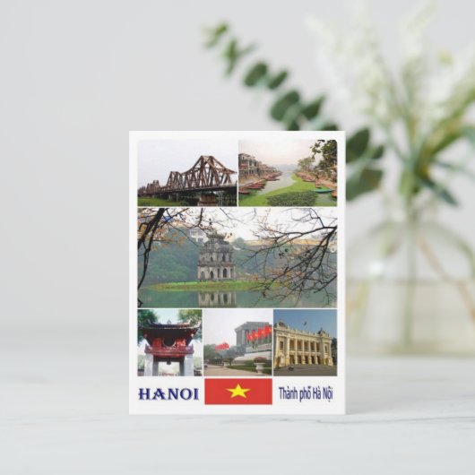 Hanoi - Mozaïek - Vietnam - Briefkaart (Staand voorkant)