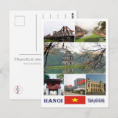Hanoi - Mozaïek - Vietnam - Briefkaart (Voorkant / Achterkant)