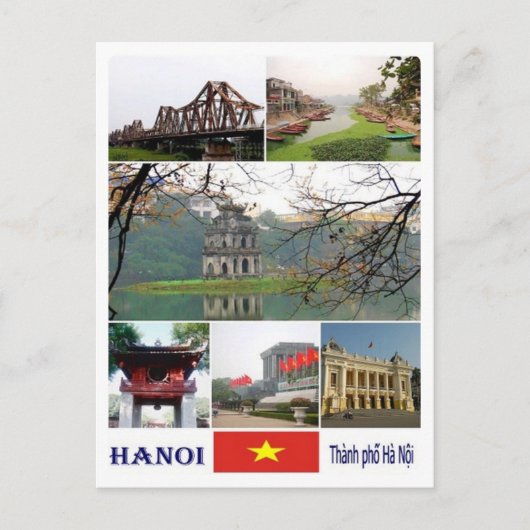 Hanoi - Mozaïek - Vietnam - Briefkaart (Voorkant)