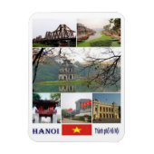 Hanoi - Mozaïek - Vietnam - Magnet Magneet (Verticaal)