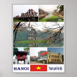 Hanoi - Mozaïek - Vietnam - Poster