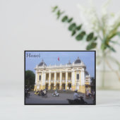 Hanoi opera verkeer briefkaart (Staand voorkant)