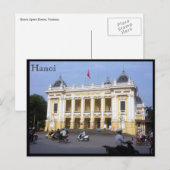 Hanoi opera verkeer briefkaart (Voorkant / Achterkant)