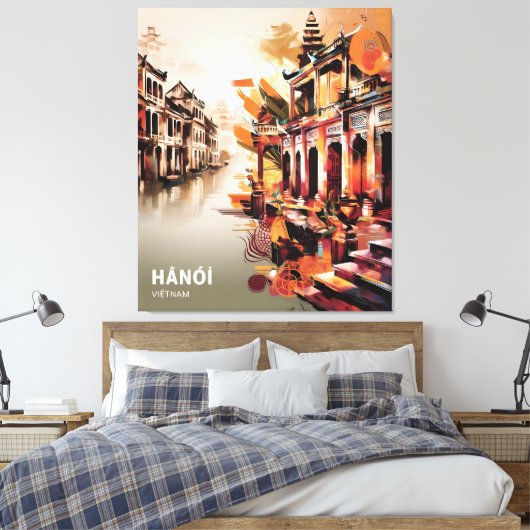 Hanoi Serenity Canvas Afdruk (Insitu (Slaapkamer))