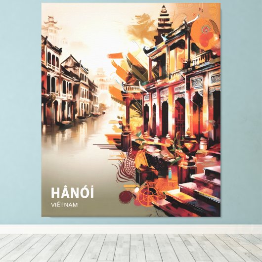 Hanoi Serenity Canvas Afdruk (Insitu (Houten vloer))