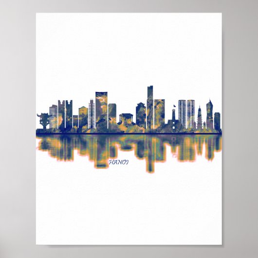 Hanoi Skyline Poster (Voorkant)