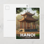 Hanoi Tempel van de Literatuur Vietnam Reizen Briefkaart (Voorkant / Achterkant)