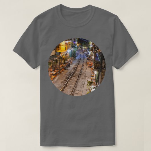 Hanoi Train Street Vietnam T-shirt (Design voorkant)