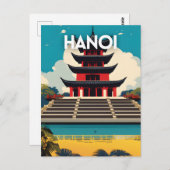 Hanoi Vietnam Briefkaart (Voorkant / Achterkant)