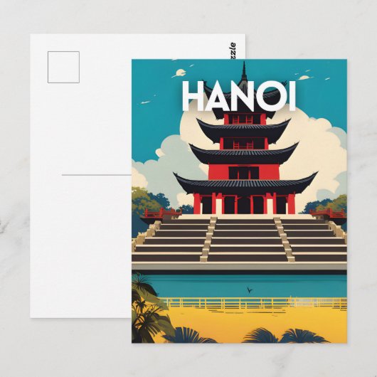 Hanoi Vietnam Briefkaart (Voorkant / Achterkant)