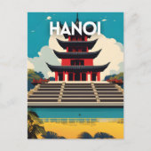Hanoi Vietnam Briefkaart (Voorkant)