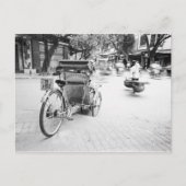 Hanoi Vietnam, Cyclo in Old Hanoi Briefkaart (Voorkant)