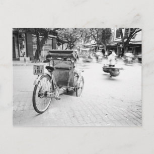 Hanoi Vietnam, Cyclo in Old Hanoi Briefkaart