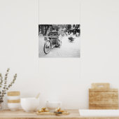Hanoi Vietnam, Cyclo in Old Hanoi Poster (Keuken)