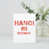 Hanoi Vietnam Design Briefkaart (Staand voorkant)