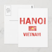 Hanoi Vietnam Design Briefkaart (Voorkant / Achterkant)