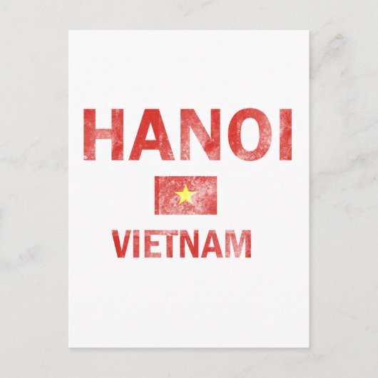 Hanoi Vietnam Design Briefkaart (Voorkant)