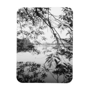 Hanoi Vietnam, Hoan Kiem Lake uitzicht Magneet