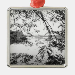 Hanoi Vietnam, Hoan Kiem Lake uitzicht Metalen Ornament
