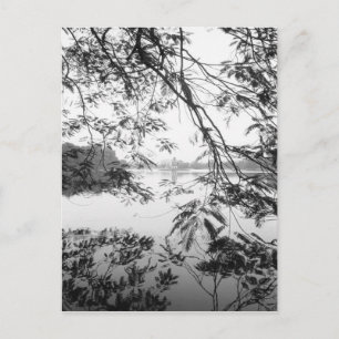 Hanoi Vietnam, Hoan Kiem-meer uitzicht Briefkaart