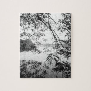 Hanoi Vietnam, Hoan Kiem-meer uitzicht Legpuzzel
