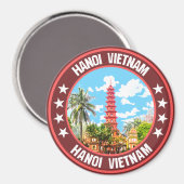 Hanoi Vietnam Magneet (Voorkant / Achterkant)