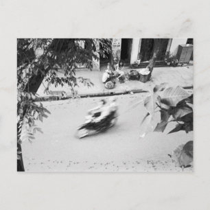 Hanoi Vietnam, Motorfiets in Oud-Hanoi Briefkaart