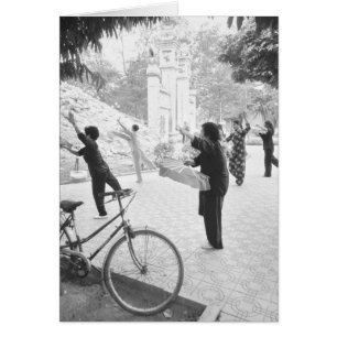 Hanoi Vietnam, Ochtendgymnastiek door Hoan Kiem