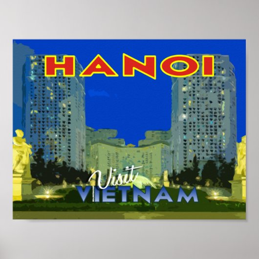 Hanoi, VIetnam, poster van de serie Visit... (Voorkant)