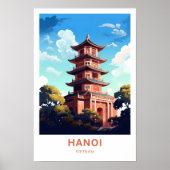 Hanoi Vietnam Reisprint Poster (Voorkant)