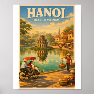 Hanoi Vietnam reizen 2026 Poster