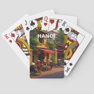 Hanoi Vietnam Reizen Pokerkaarten