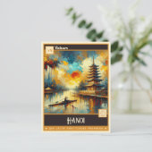 Hanoi, Vietnam |  schilderij Briefkaart (Staand voorkant)