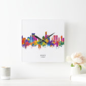 Hanoi Vietnam Skyline Vierkante Klok (Huis)