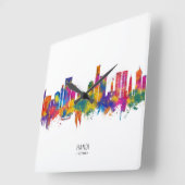 Hanoi Vietnam Skyline Vierkante Klok (Hoek)