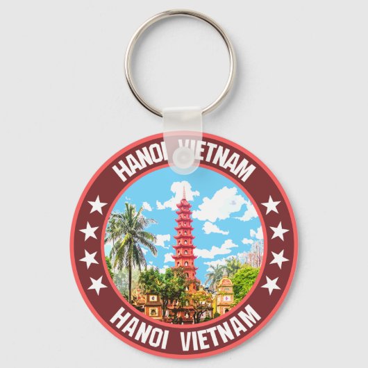 Hanoi Vietnam Sleutelhanger (Achterkant)