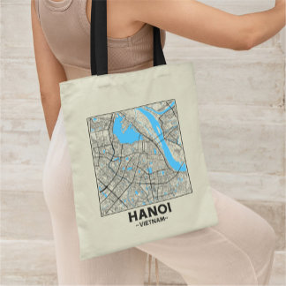 Hanoi, Vietnam, Stadsplatstasbag Tote Bag